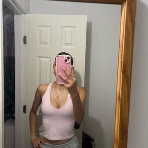 Pink Sleeveless Tank Top